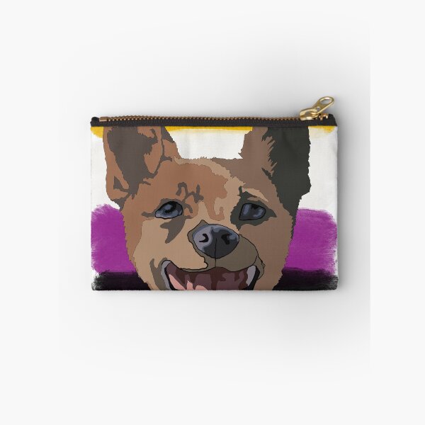 Item preview, Non-binary pride chihuahua pug mix  designed and sold by LeahcarsArt.
