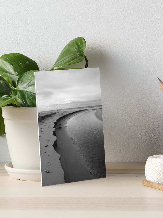 Thumbnail 1 of 2, Art Board Print, A Walk in the Sand designed and sold by Tiffany.