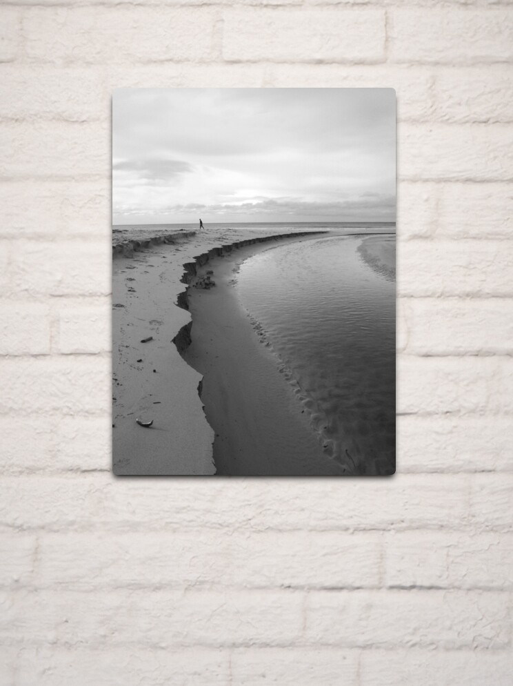 Thumbnail 2 of 4, Metal Print, A Walk in the Sand designed and sold by Tiffany Dryburgh.