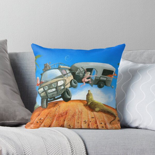 Naughty Nomads Throw Pillow