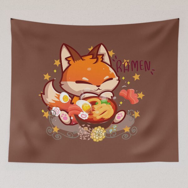 Item preview, Fox Leaves Ramen - Cut Fox Think Ramen. Fantastic Mr Fox Classic !! designed and sold by SoffyLee586.