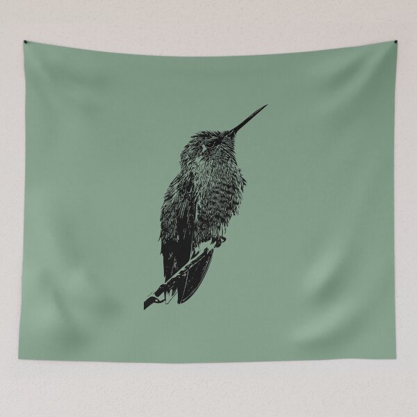 Item preview, Hummingbird on a branch designed and sold by iktwo.