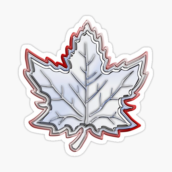 Item preview, Silver Chrome Style Maple Leaf designed and sold by Garaga.
