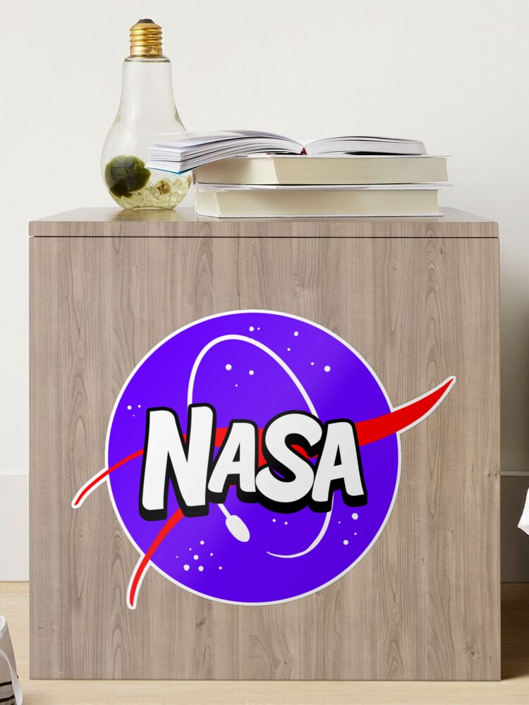 Cartoon NASA Logo Sticker for Sale by AeroMechanical