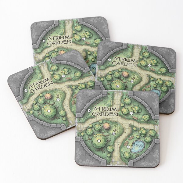 Item preview, Board Game Tiles Garden Atrium designed and sold by artlahdesigns.
