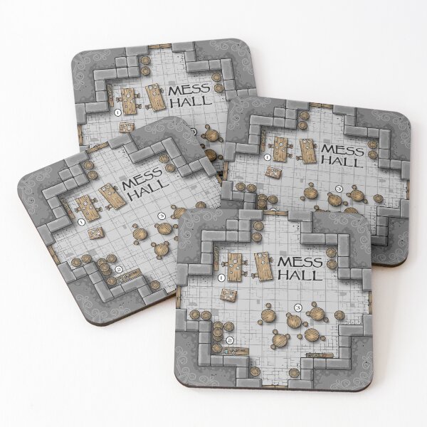 Item preview, Board Game Tiles Mess Hall designed and sold by artlahdesigns.