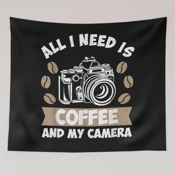Item preview, All I Need Is Coffee And My Camera - Coffee Apparel designed and sold by begin-again.