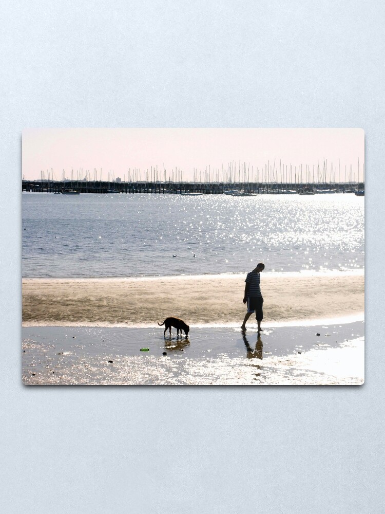 Alternate view of A Man and his Dog Metal Print