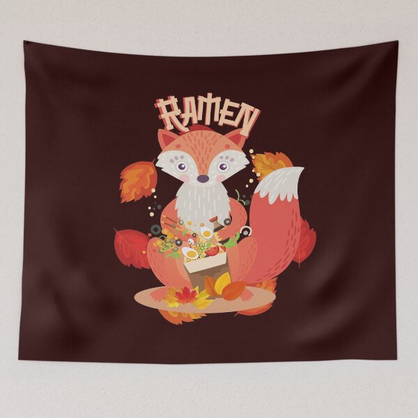 Item preview, Fox Leaves Ramen - Cut Fox Think Ramen. Fantastic Mr Fox Classic !! designed and sold by SoffyLee586.