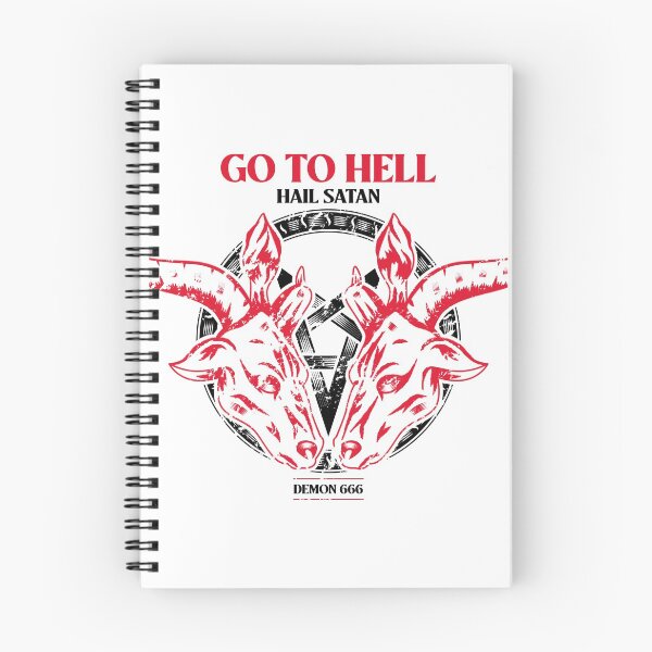 Item preview, GO TO HELL  HAIL SATAN | DEMON 666 designed and sold by AladdinMktgs.
