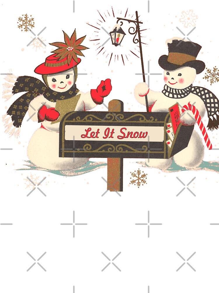 ugliest Old fashion Christmas Winter Wonderland cute Snowman