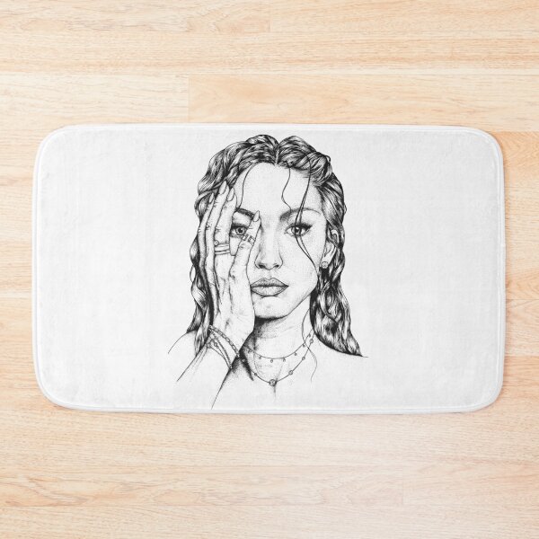 Item preview, Diamond Mermaid Portrait - April Birthstone designed and sold by Elizabeth Weglein.