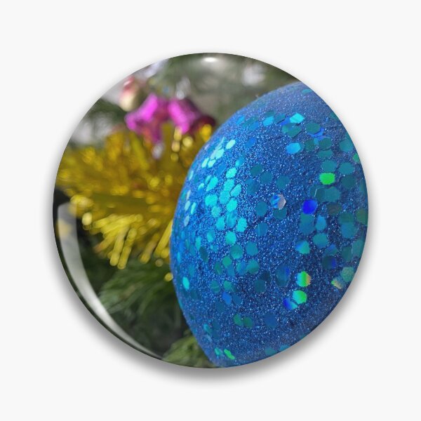 Item preview, Blue Christmas Bauble designed and sold by Sinemathk.