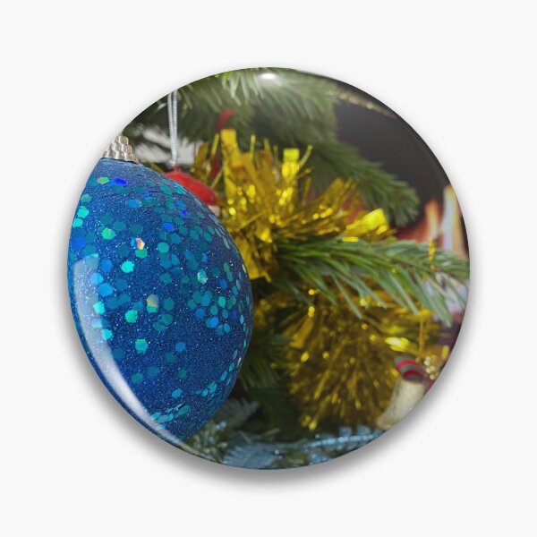 Item preview, Blue Christmas Bauble designed and sold by Sinemathk.
