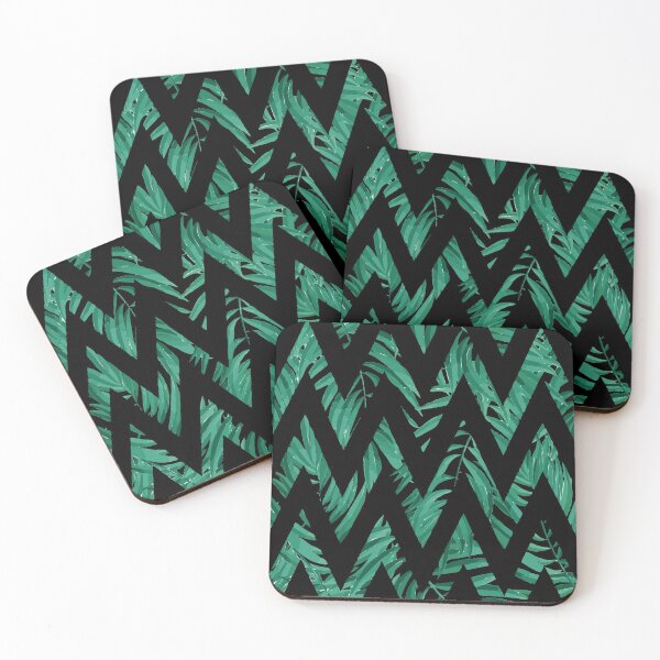 Item preview, Palm Leaves Zig Zag Line 2 designed and sold by GL Digital Artwork .