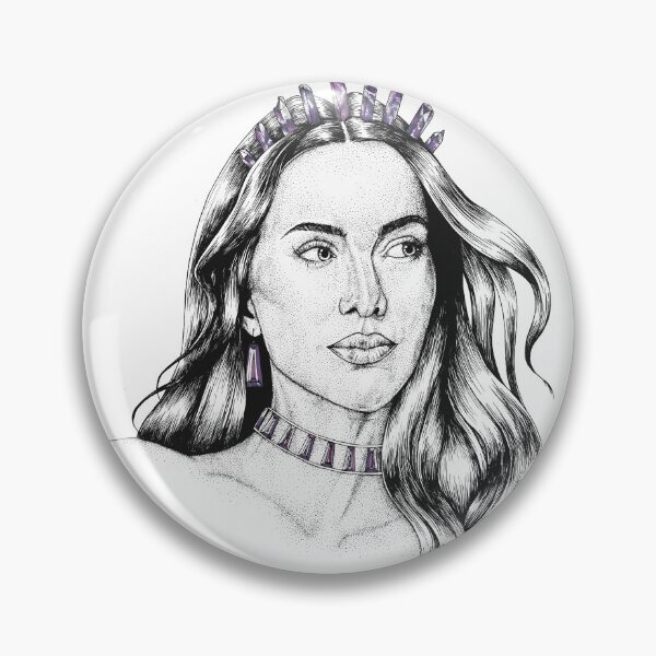 Item preview, Amethyst Mermaid Portrait - February Birthstone designed and sold by Elizabeth Weglein.