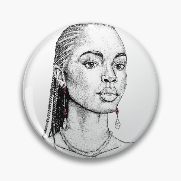Item preview, Garnet Mermaid Portrait - January Birthstone designed and sold by Elizabeth Weglein.