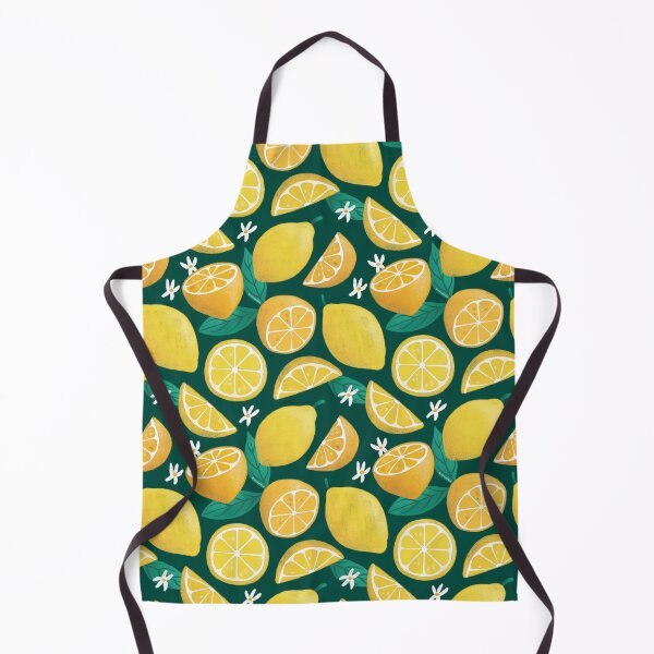 Item preview, Zesty Lemons Pattern - Dark Green Palette designed and sold by CircusCreative.