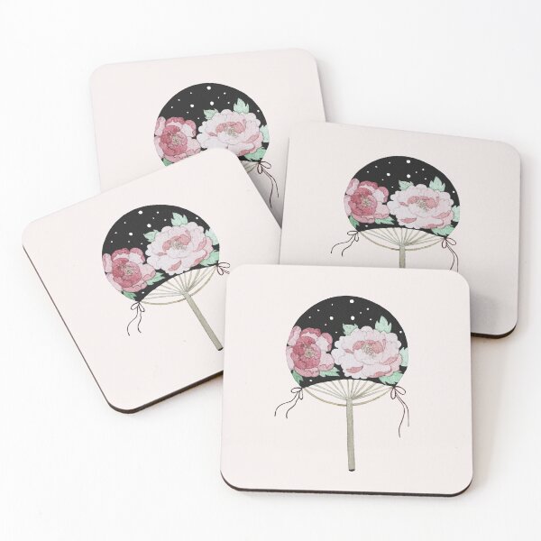 Item preview, Peony Paper Fan (Uchiwa) designed and sold by mooonhannah.