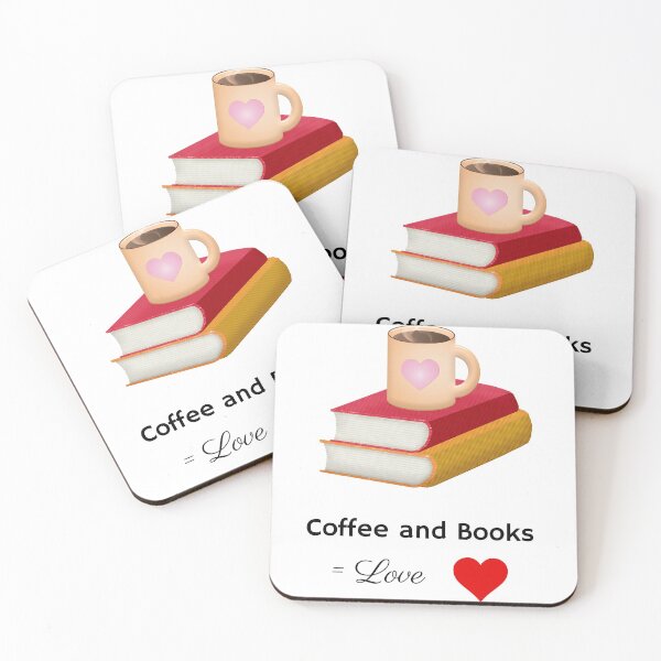 Item preview, Coffee and Books = Love designed and sold by WeTrieditatHome.