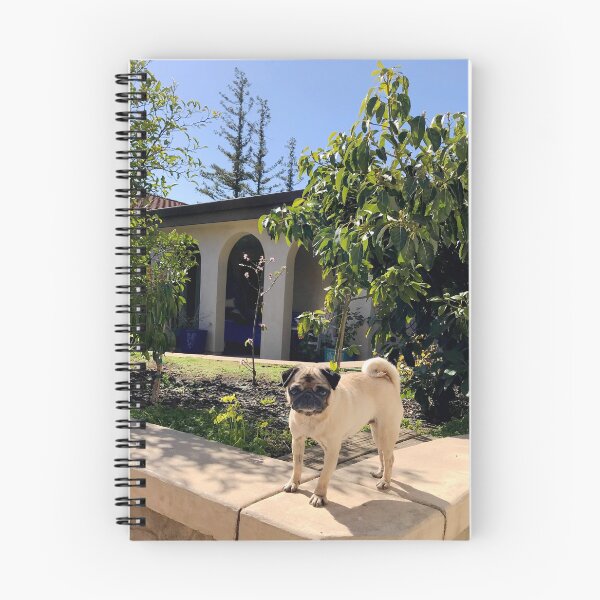 Item preview, Daisy Pug: Puppy Dog Standing In Spring Garden – designed and sold by L.E. Wilson.