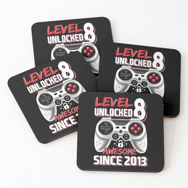 Item preview, Level 8 Unlocked Awesome 2013 Video Game 8th Birthday designed and sold by BegayStore.