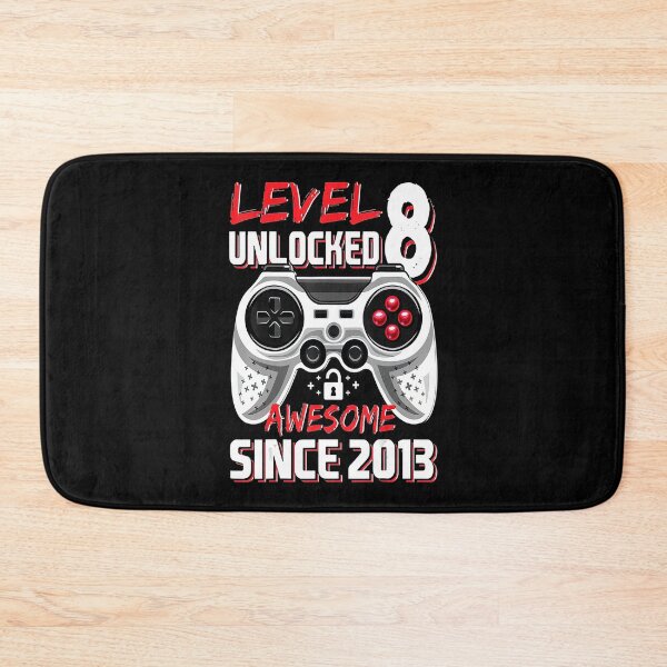 Item preview, Level 8 Unlocked Awesome 2013 Video Game 8th Birthday designed and sold by BegayStore.