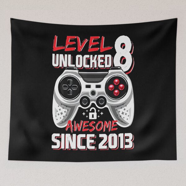 Artikelvorschau, Level 8 freigeschaltet Awesome 2013 Videospiel 8. Geburtstag entworfen und verkauft von BegayStore.