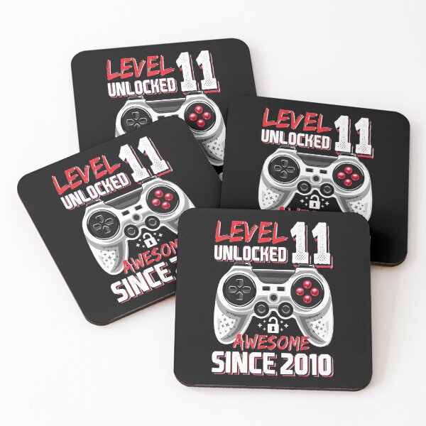 Item preview, Level 11 Unlocked Awesome 2010 Video Game 11th Birthday designed and sold by BegayStore.