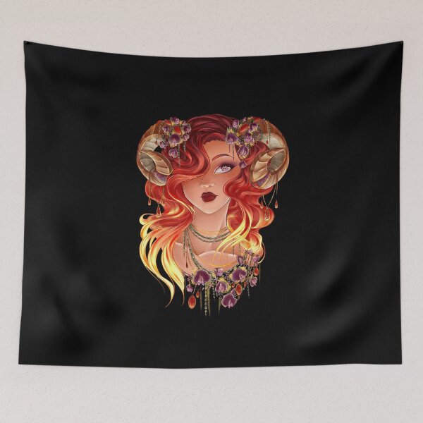 Item preview, Aries Zodiac Portrait designed and sold by Huley-Turtles.