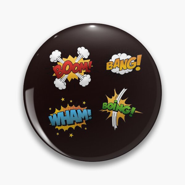 Item preview, Action words: BOOM, BANG, WHAM, BOING. Superhero words designed and sold by fredgarden8.