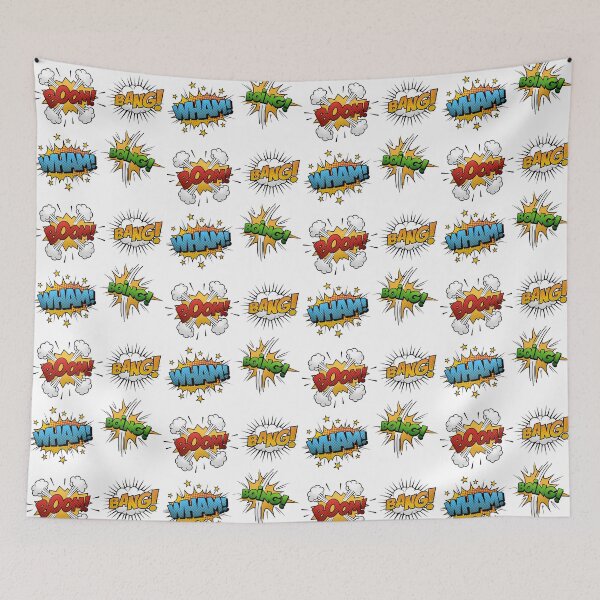 Item preview, Action words: BOOM, BANG, WHAM, BOING. Superhero words designed and sold by fredgarden8.