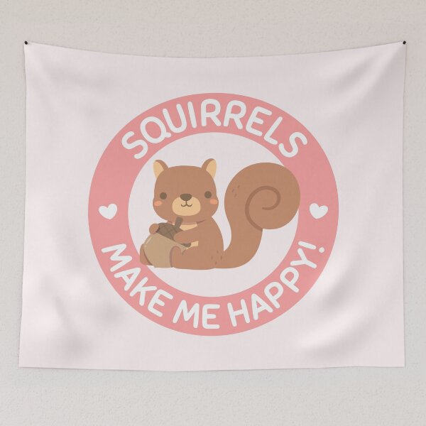 Item preview, Squirrels Make Me Happy designed and sold by rustydoodle.