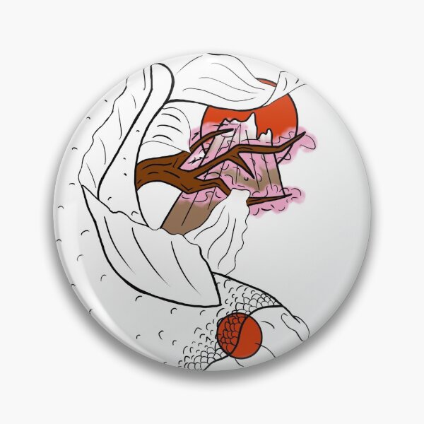 Item preview, Koi with Mountains designed and sold by deekateart.