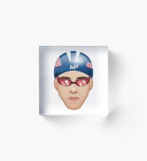 MICHAEL PHELPS EMOJI Acrylic Block