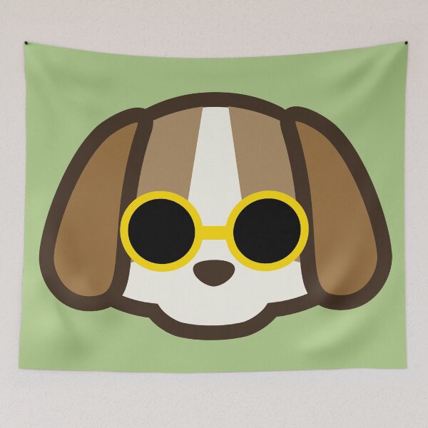 Item preview, Cute Dog Wearing Sunglasses designed and sold by Mirushy.