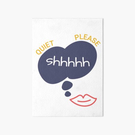 Shush Cursed Emoji | Art Board Print