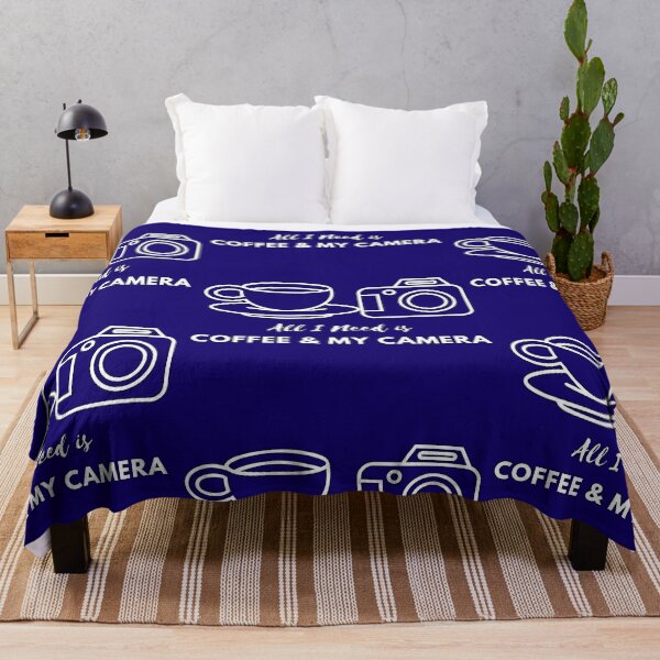 Item preview, All I Need Is Coffee & My Camera. Vector.  designed and sold by SuvrasaiMerch.