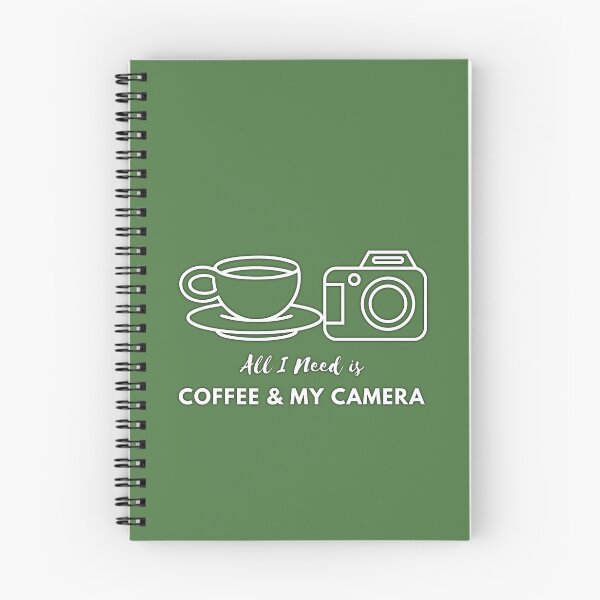 Item preview, All I Need Is Coffee & My Camera. Vector.  designed and sold by SuvrasaiMerch.