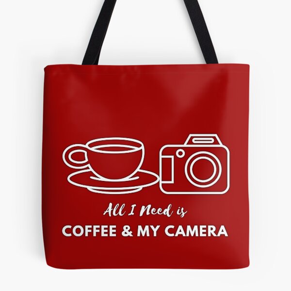 Item preview, All I Need Is Coffee & My Camera. Vector.  designed and sold by SuvrasaiMerch.