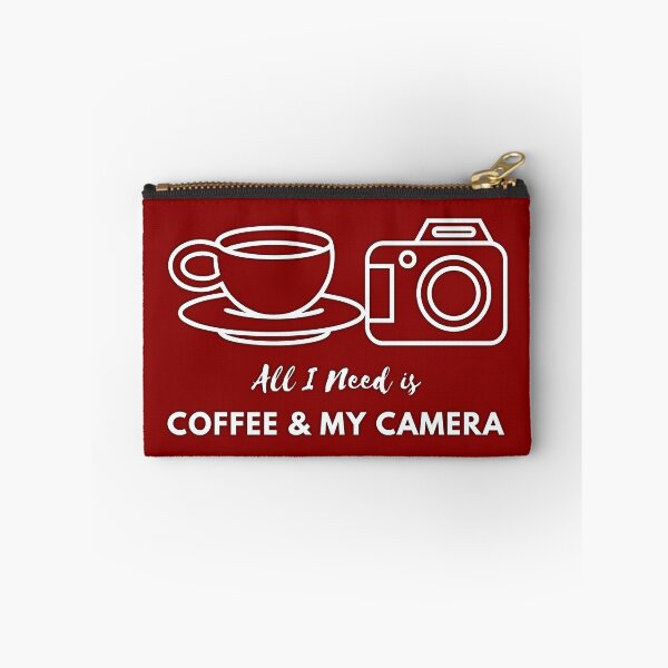 Item preview, All I Need Is Coffee & My Camera. Vector.  designed and sold by SuvrasaiMerch.