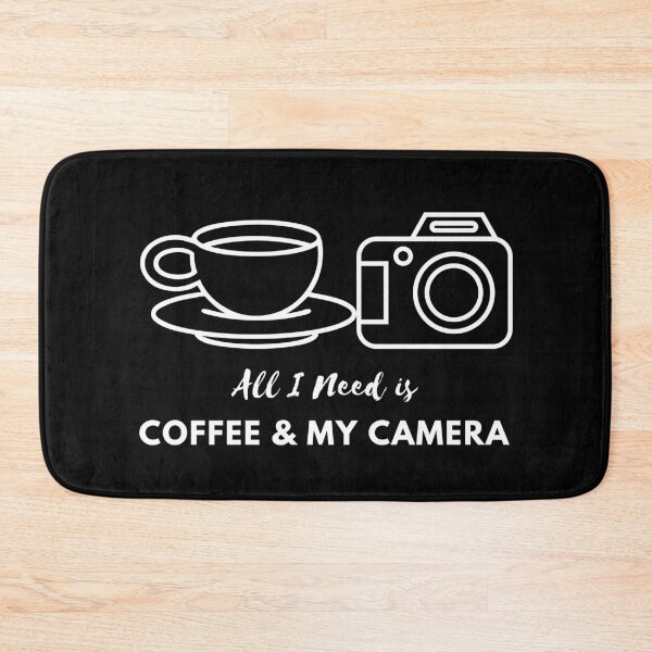 Item preview, All I Need Is Coffee & My Camera. Vector.  designed and sold by SuvrasaiMerch.