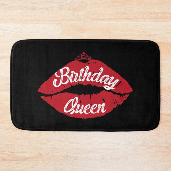 Item preview, Red lips mouth Birthday queen designed and sold by sbk-designer.