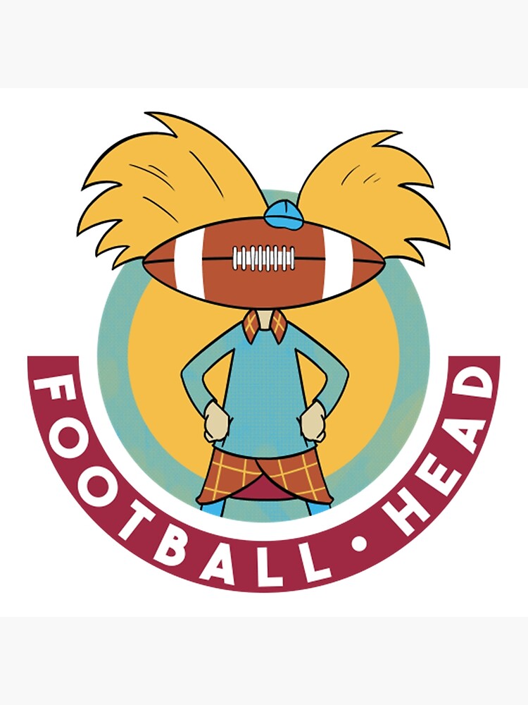"Football Head" Poster by Jaypowel Redbubble