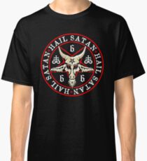 Heil Satan Baphomet im Okkulten Inverted Pentagram Classic T-Shirt