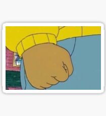 Angry arthur Sticker
