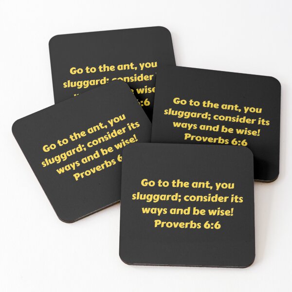 Item preview, Bible Verse Proverbs 6:6 designed and sold by Prayingwarrior.