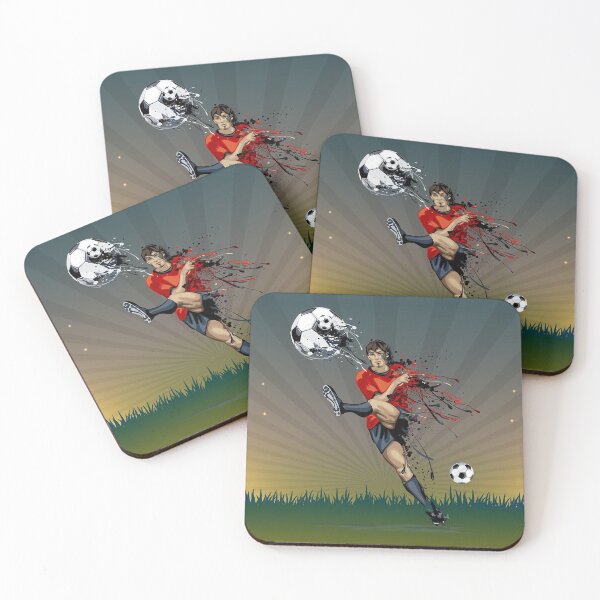 Item preview, Football Player Kicking the ball - Football designed and sold by cravingmart.