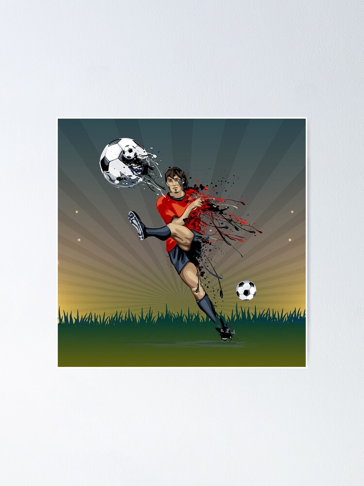 Soccer or football background Poster