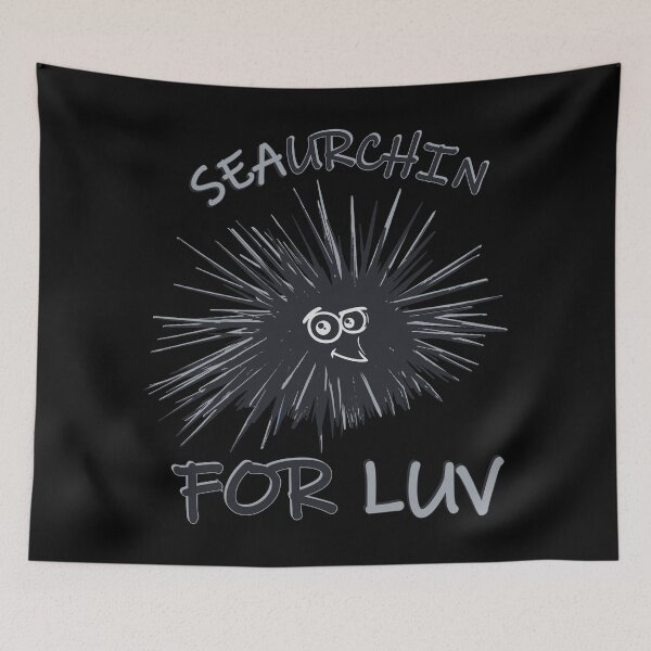 Item preview, Sea urchin searching for love (on black) designed and sold by Groenendijk.